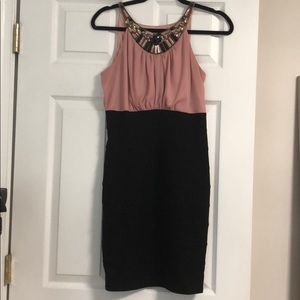 Pink and black (pencil skirt) bandage dress